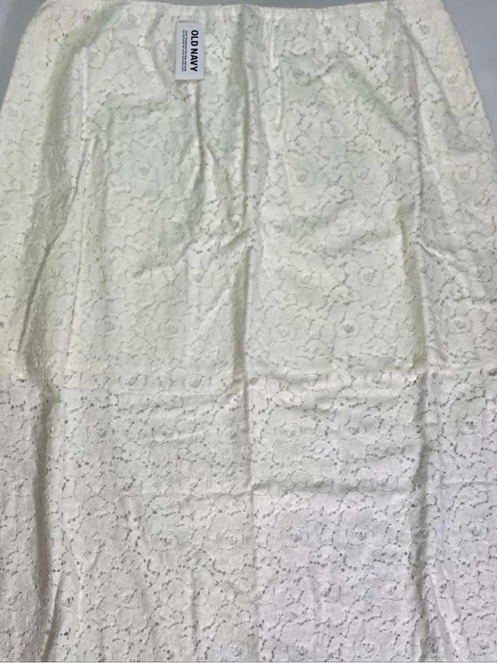 Women's Cream Lace Midi Skirt - Picture 2 of 4